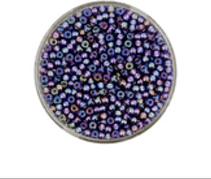 9660-394 Jap. Miyukirocailles - 2,2mm - silverlined tanzanite rainbow - 12 gram