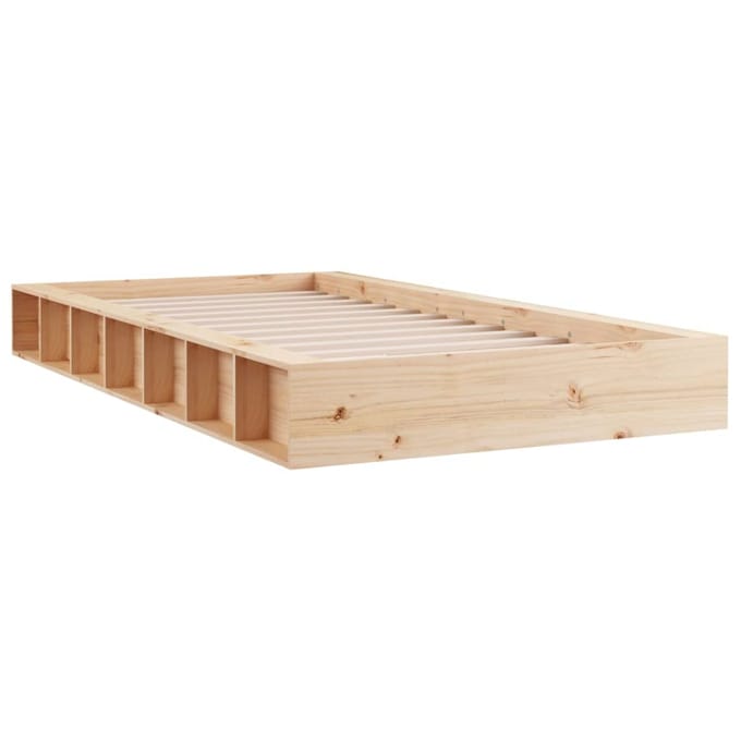 vidaXL - Bedframe - massief - hout - 90x200 - cm