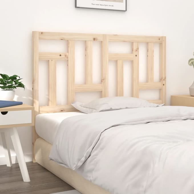 vidaXL Hoofdbord 145,5x4x100 cm massief grenenhout