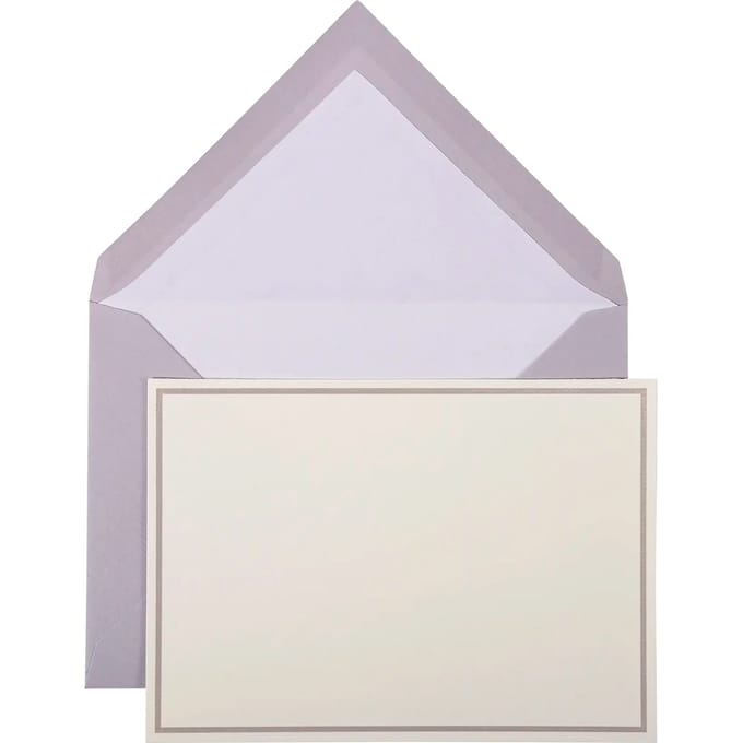 Kaart met rand + gelegde envelop G.Lalo (x10)