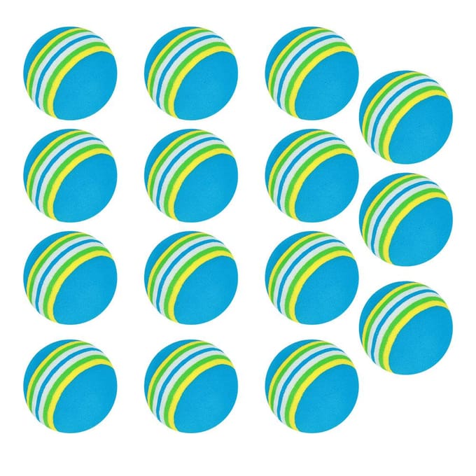 15PCS Mousse EVA Léger 70% Élasticité Utilisation Sûre Pratique Intérieure Aire de Jeu Balle de Golf Jouet pour green