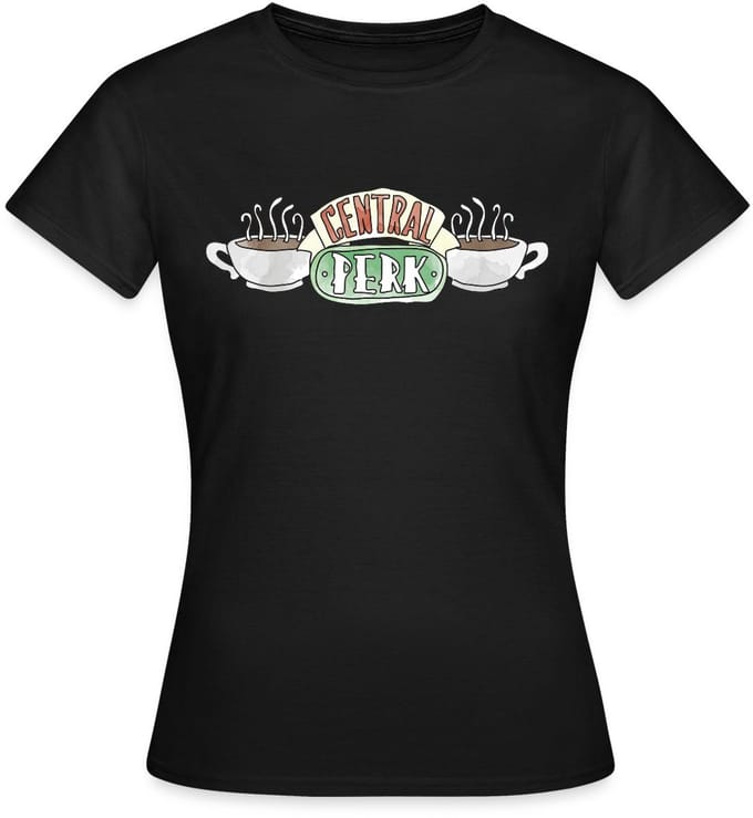Friends Central Perk Logo Sketch T-Shirt Dames