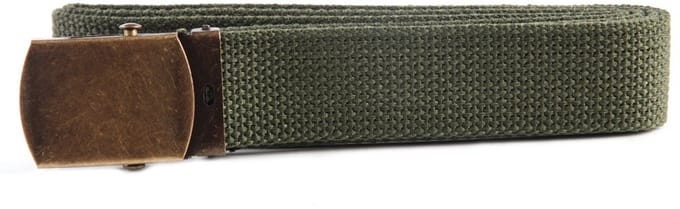 Fostex Garments - Web belt with brass buckle (kleur: Groen / maat: NVT)