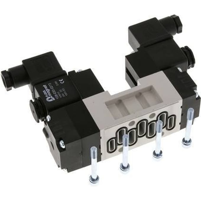 5/3 ISO 5599-1 Middenuitlaat Magneetventiel 24V DC 2-10bar/28-140psi YPC