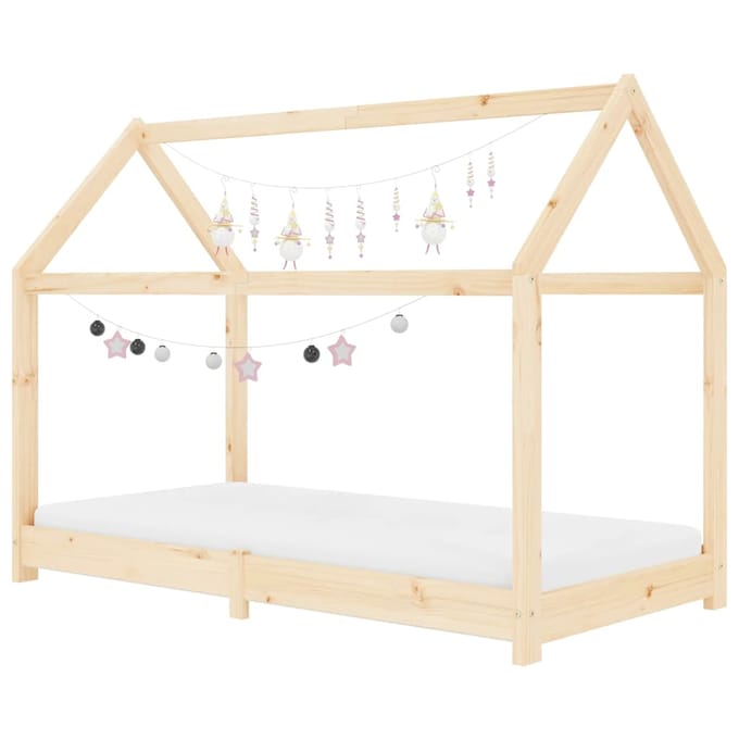 vidaXL - Kinderbedframe - massief - grenenhout - 70x140 - cm