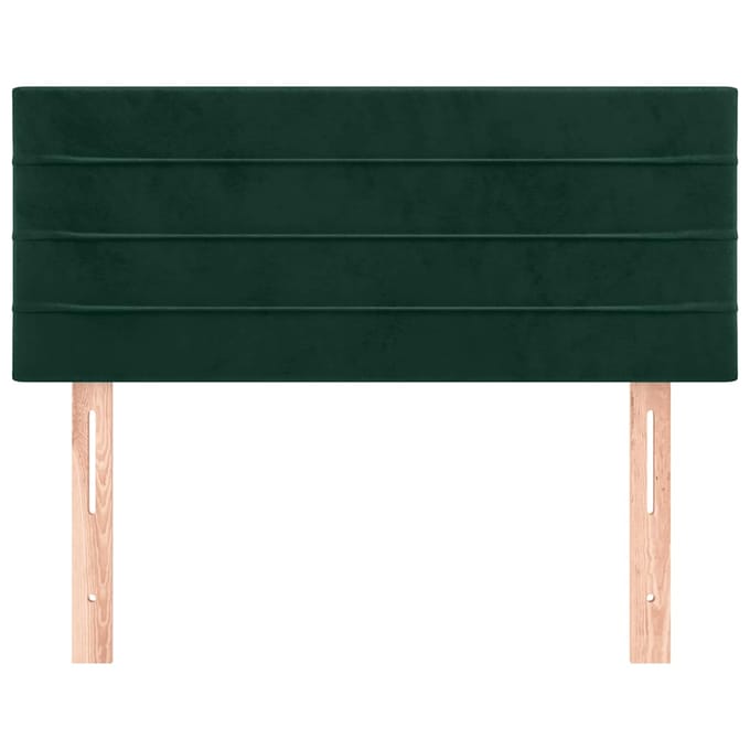 vidaXL - Hoofdbord - 90x5x78/88 - cm - fluweel - donkergroen