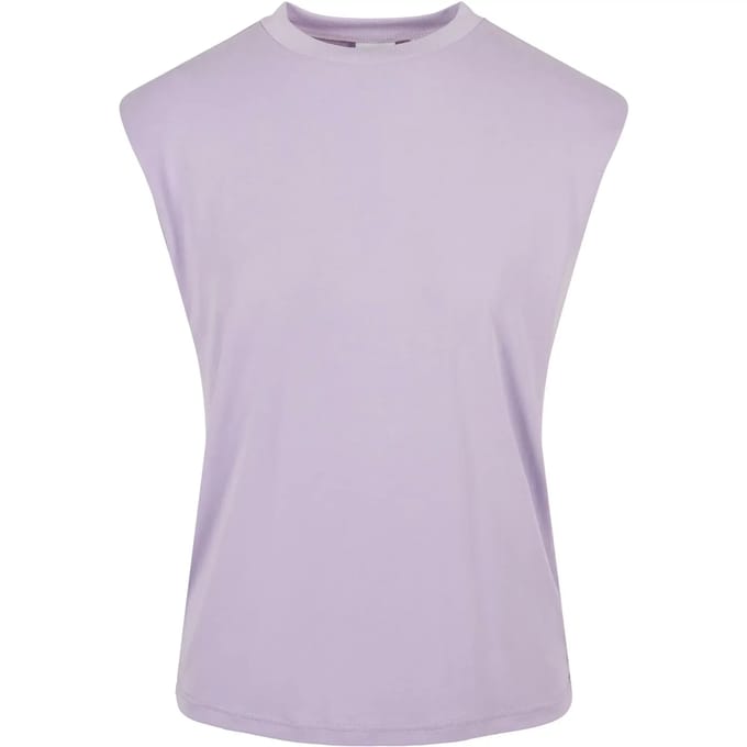 Urban Classics - Modal Padded Shoulder Mouwloze top - XS - Paars
