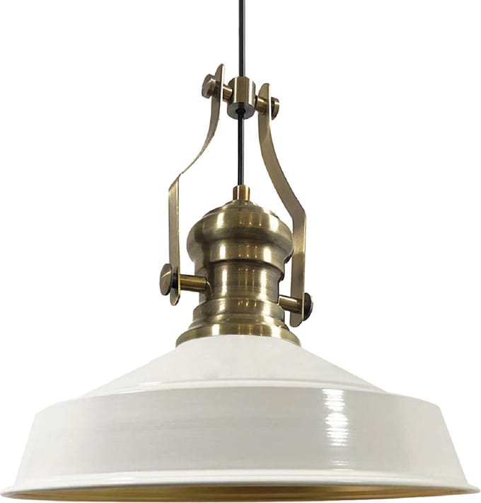 Bamyum Hanglamp Vintage, Wit Grote Lamp