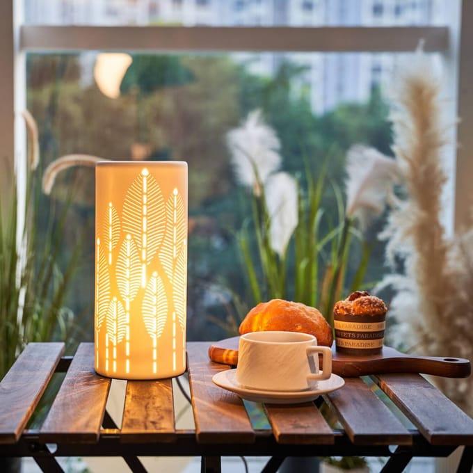 Paulmann Pauleen LED Tafellamp Warm Sunkiss - E14 - Max. 20W - Woonkamer, Slaapkamer & Eetkamer - Mat Wit