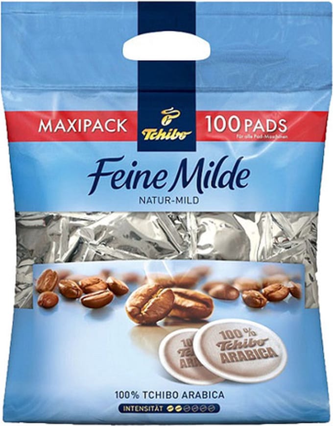 Tchibo Feine Milde Koffiepads - 8 x 100 stuks