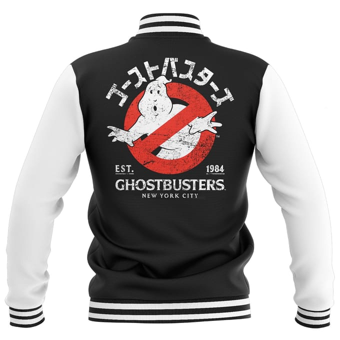 Ghostbusters EST. 1984 Varsity Jacket - Black/White - S