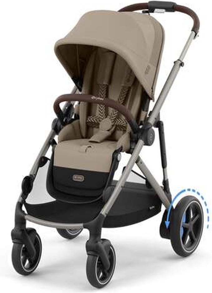 Cybex e-Gazelle S - Kinderwagen - Almond Beige - Taupe Frame