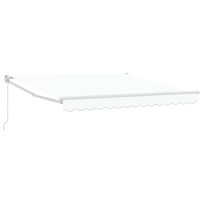 vidaXL - Uitschuifbare - luifel - Wit - 350 - x - 250 - cm