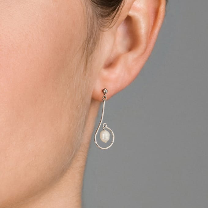 Orphelia Dames 925 Echt Zilveren Dangles - Zilver ZO-5626