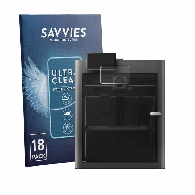 Savvies - Screenprotector voor Bambu Lab X2D - Folie Beschermfolie transparant 18 Stuks