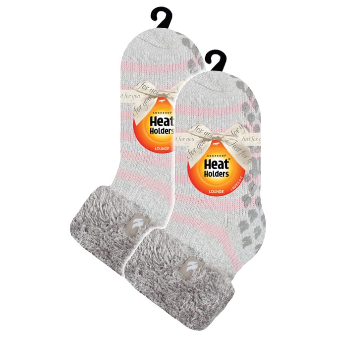 2-pack Dames Zachte Lounge Sokken met Antislip