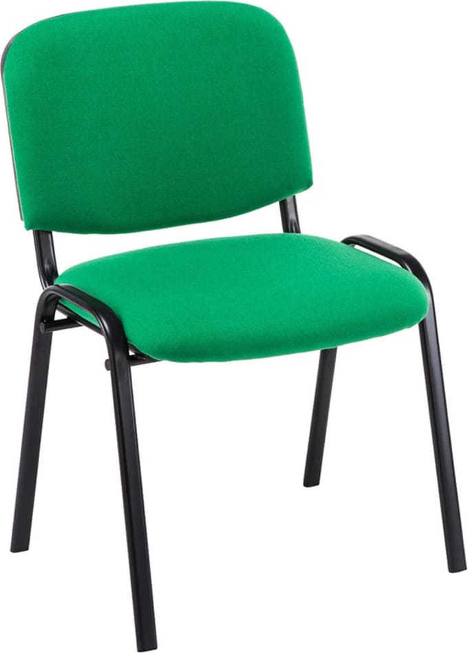 CLP Ken Set van 4 bezoekersstoelen - Stof groen