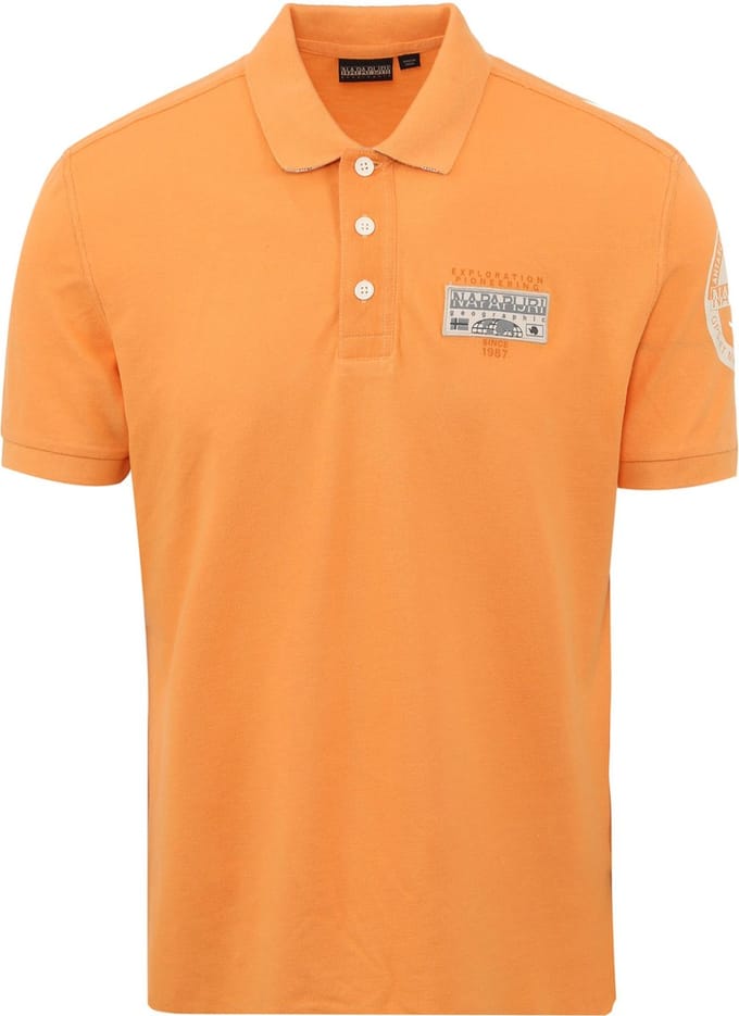 Napapijri Polo Amundsen Oranje - Maat L - Heren