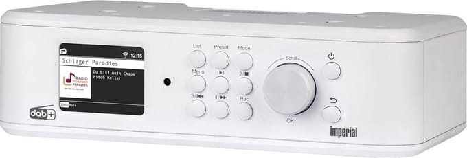 DABMAN i460 Internetradio DAB+ FM Bluetooth 5.1 Streamingdiensten Wandmontage Keukenonderbouw Hotelmodus USB-opname Wit