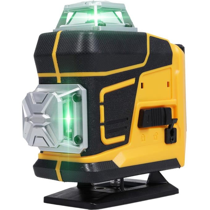 Niveau Laser Multifonctionnel 4D 16 Lignes 3 degrés Machine Auto-nivelante Batterie Lithium Rechargeable UK