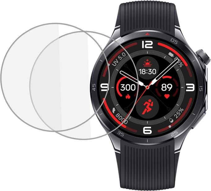 2x Screenprotector geschikt voor OnePlus Watch 3 - Folie Screen Protector