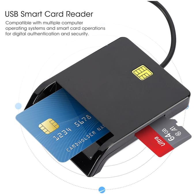 USB2.0 multifunctionele smartcardlezer voor M2 MS Bank ID SIm Geheugen CAC-kaart wit