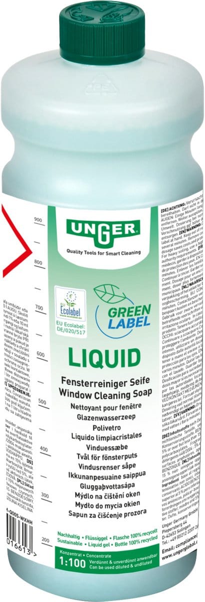 Unger Green Label Liquid Glazenwasserszeep - 1L