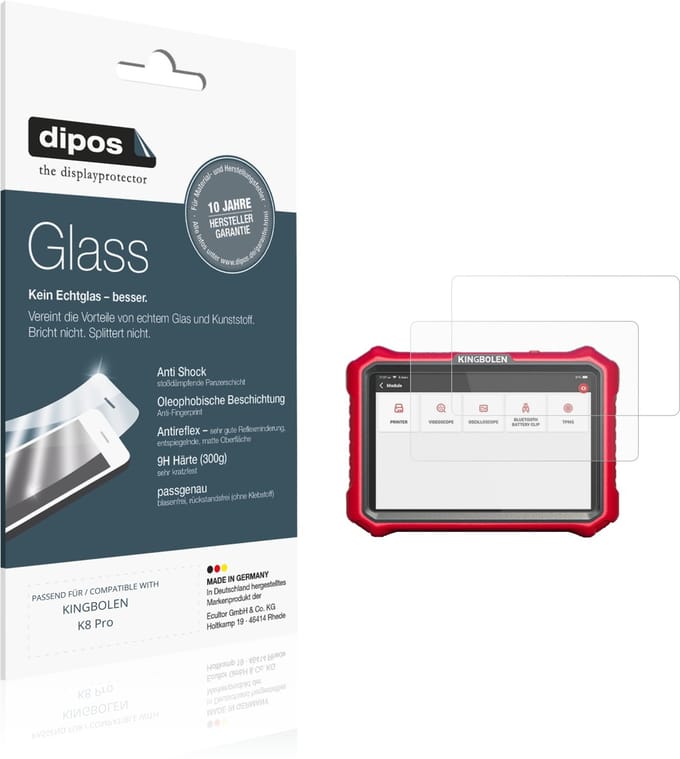 dipos – 2x Matte Pantserfolie geschikt voor KINGBOLEN K8 Pro | 9H Screenprotector