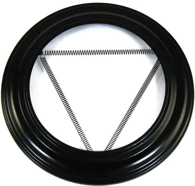 Kachelpijp Rozet Plafond/Wand Ø150mm Zwart