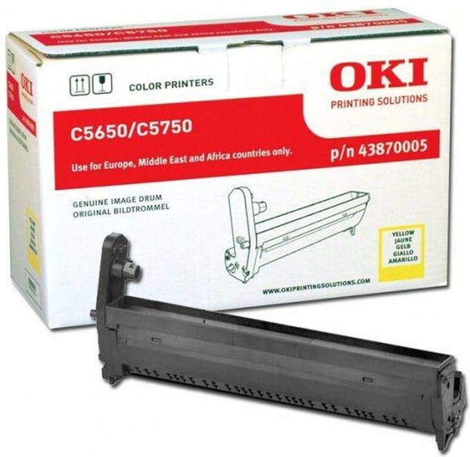 Printer drum OKI 43870005 Yellow 20000 Pages