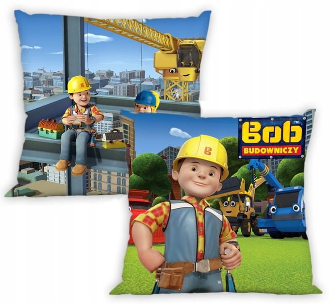 Bob de Bouwer Kussensloop 40x40 cm - Kinderkamer Decoratie