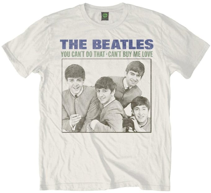 The Beatles - You Can't Do That Heren Tshirt - M - Wit