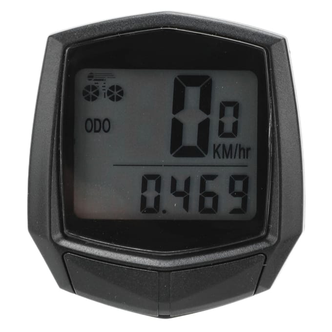 Fietscomputer SD 581 Bekabelde Fietscomputer Mountainbike Kilometerteller Engelse Snelheidsmeter black