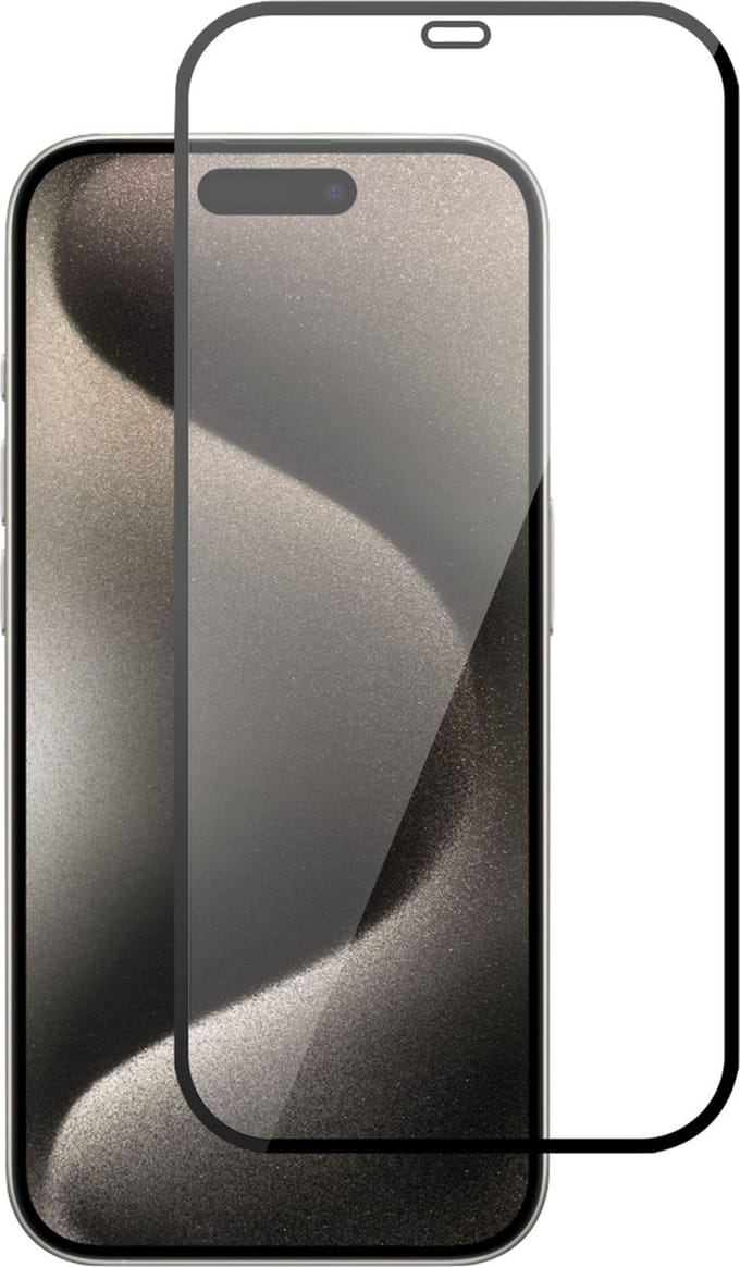 Screenprotector geschikt voor iPhone 15 Plus – Gehard Glas - Full Proteqt+