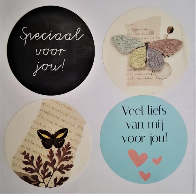 24 Stickers - Cadeau versiering - Sluitstickers - Sticker - Meer Leuks