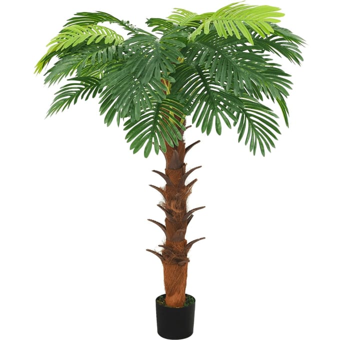 vidaXL Kunstplant met pot cycaspalm 160 cm groen