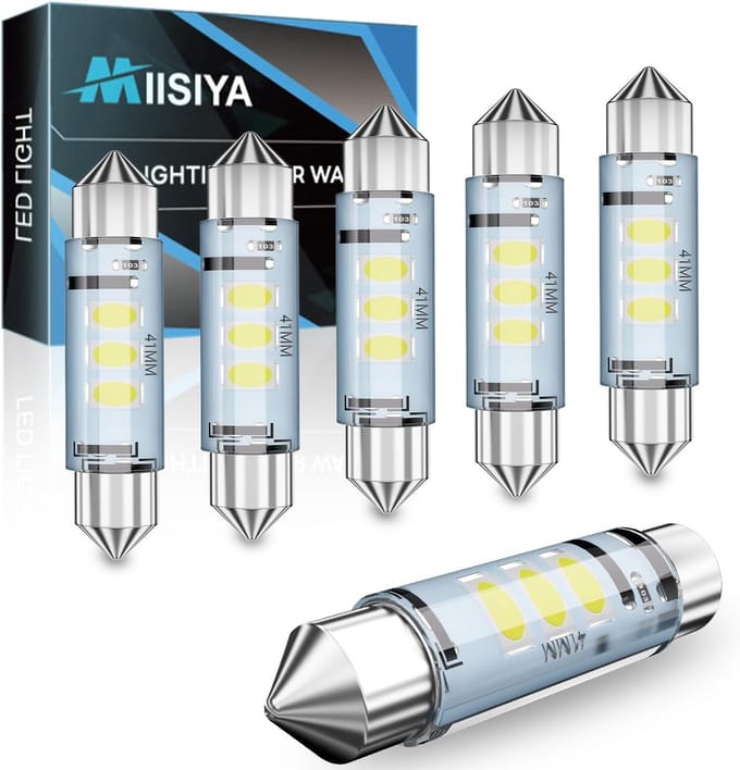 Auto Binnenverlichting LED Lampen C5W 41mm Koepelverlichting 6-Pack