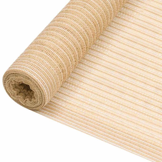 vidaXL - Privacynet - 150 - g/m² - 1,2x50 - m - HDPE - beige