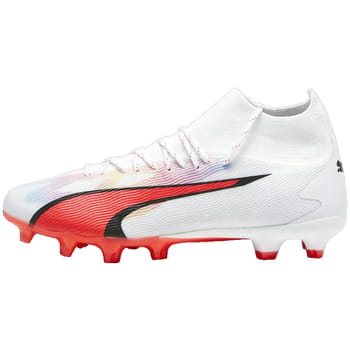 Puma Pro FG Voetbalschoenen White Black Fire Orchid Maat 40