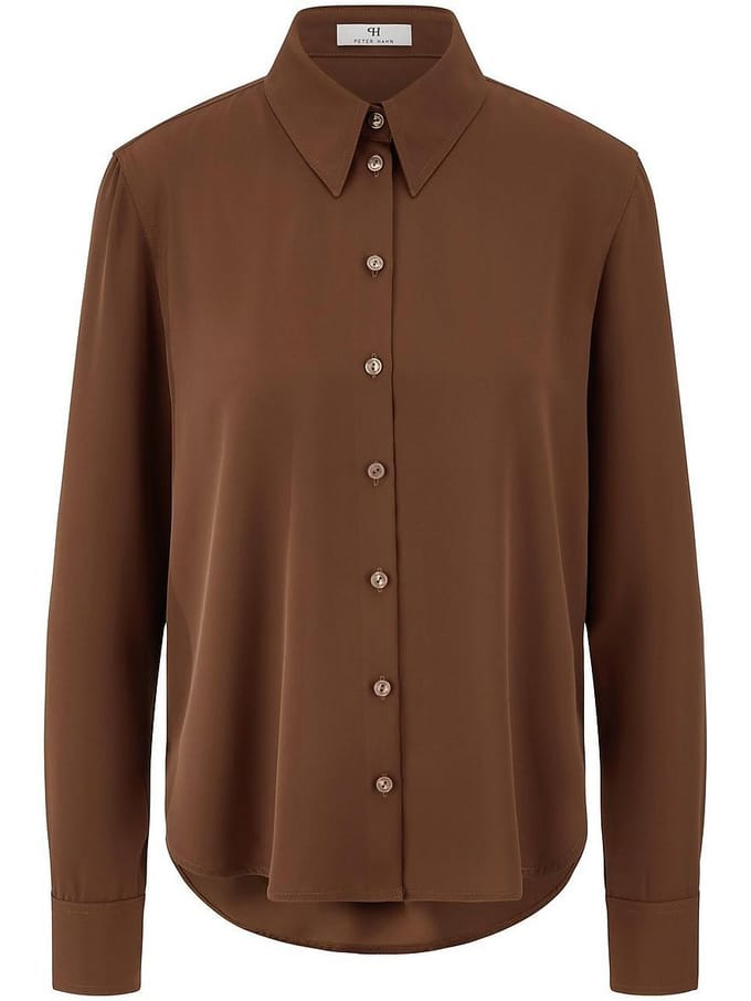 Blouse Van Peter Hahn bruin