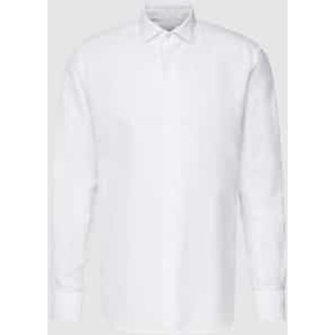Slim fit premium smokingoverhemd met linnen