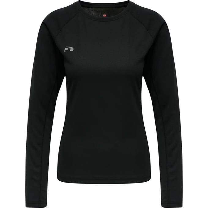 Newline Core Running LS Shirt Dames - zwart - maat L