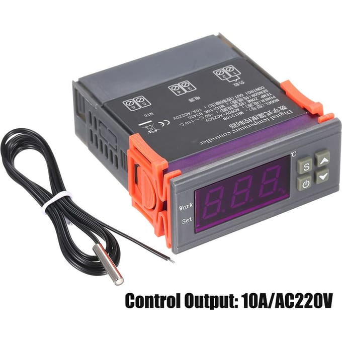 MH 1210W Intelligente Microcomputer Digitale Temperatuurregelaar Hoge Nauwkeurigheid Verwarming Koeling Temperatuurregeling gray