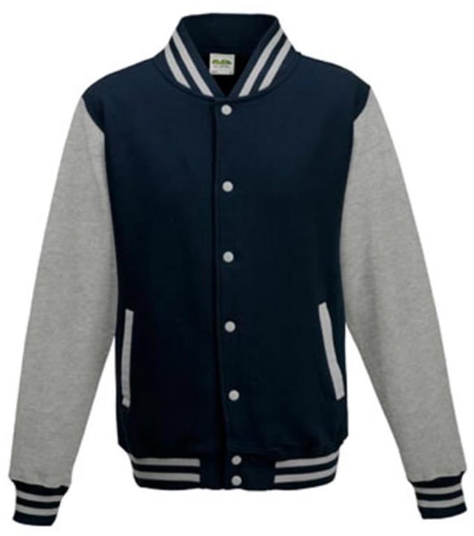 Just Hoods - Varsity Jacket - Oxford Navy - L