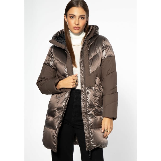 Wittchen Dames Donsjas met Capuchon, Beige