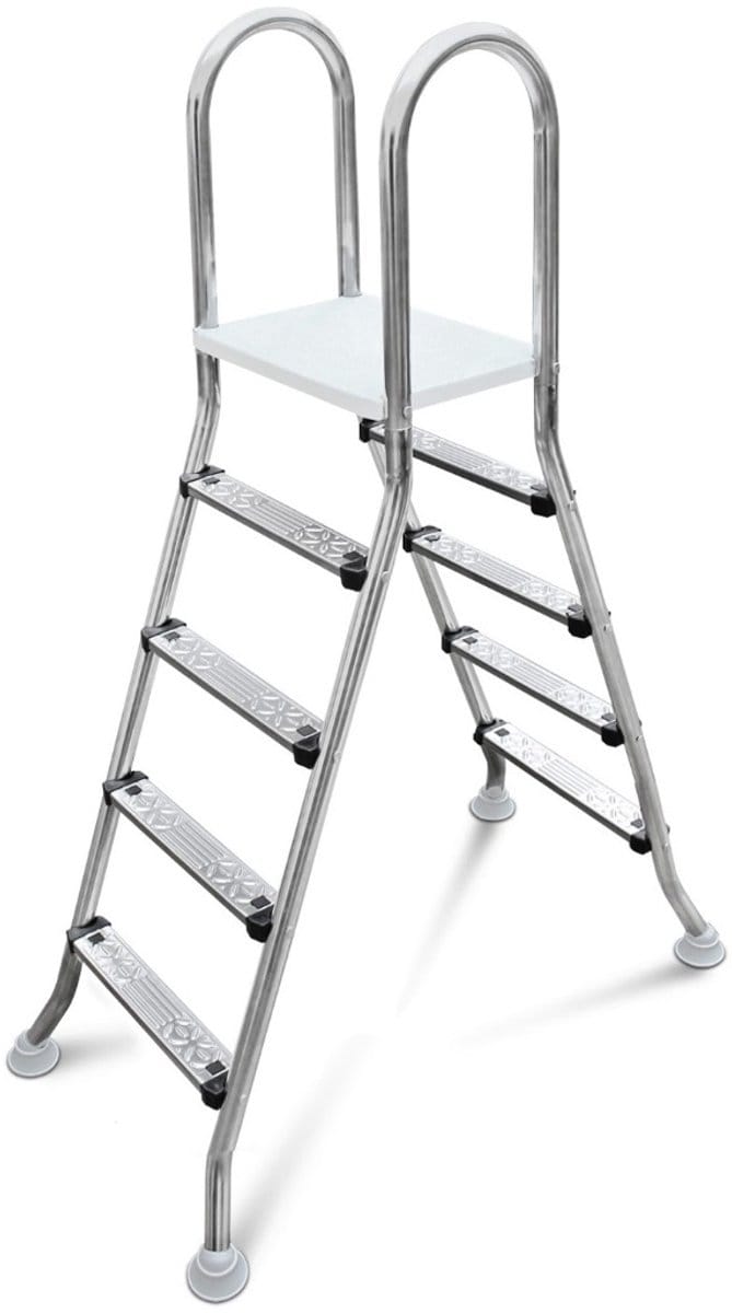 W'eau A-frame RVS zwembadtrap 2 x 4 treden - AISI 304