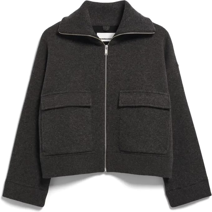 oversized bomberjack van katoenmix model 'COTTON-WOOL KNIT'