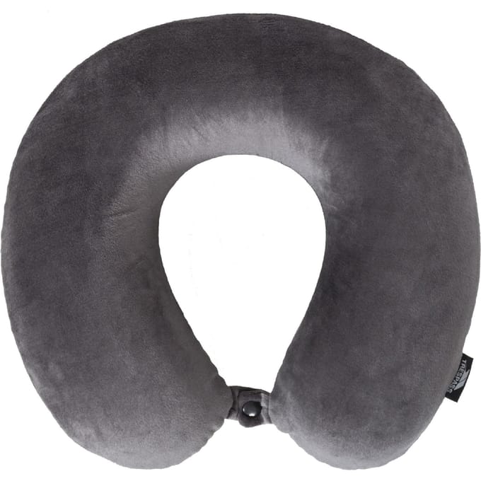 Trespass Memow Memory Foam Reiskussen voor de Hals van het Geheugen (Grijs)