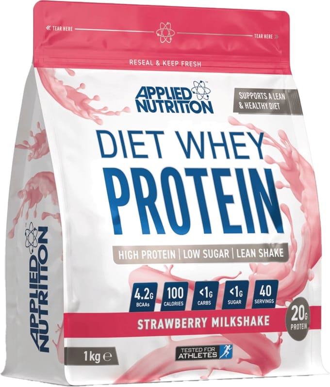 Applied Nutrition - Diet Whey (Strawberry Milkshake - 1000 gram) - Whey Protein - Eiwitpoeder - Eiwitshake