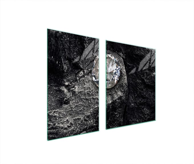 TMK ArtDeko - Snijplank - 100x52 cm - Diament - Glas